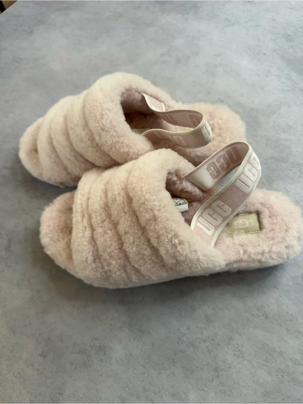 UGG Fluff Yeah Slide Sandal in Light Pink